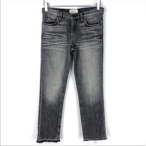 CURRENT/ELLIOTT Cropped Released Hem Straight 30